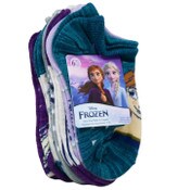 Wholesale - 6pk FROZEN 2 SISTERS FOREVER NS SOCKS SIZE 6-8, UPC: 193159023393